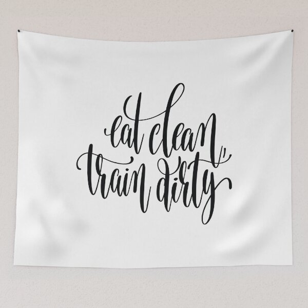 Item preview, Eat Clean Train Dirty Inspirational Quotes designed and sold by ProjectX23.