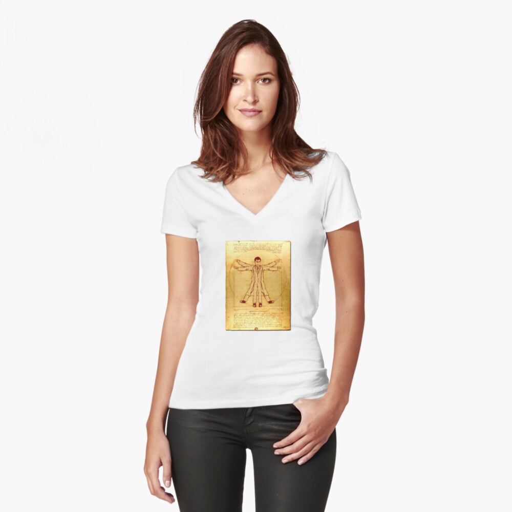 Item preview, Fitted V-Neck T-Shirt designed and sold by brianftang.