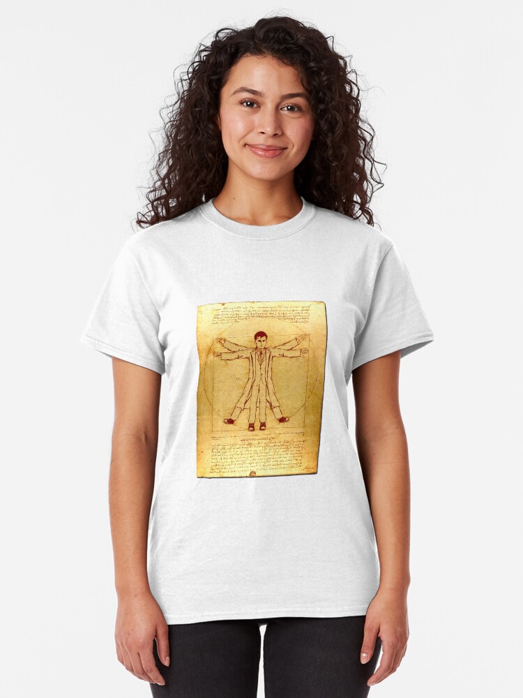 Alternate view of Da Vinci's Vitruvian Timelord Classic T-Shirt