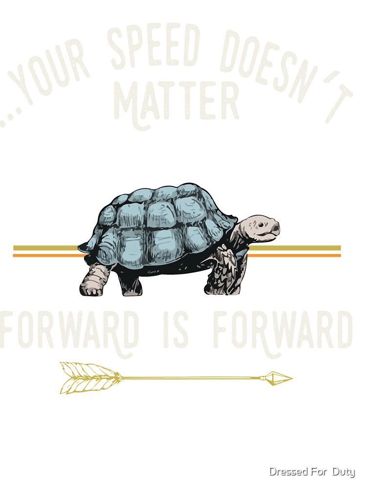 Just Keep Going Cute Turtle Tortoise Motivational Inspire T-Shirt