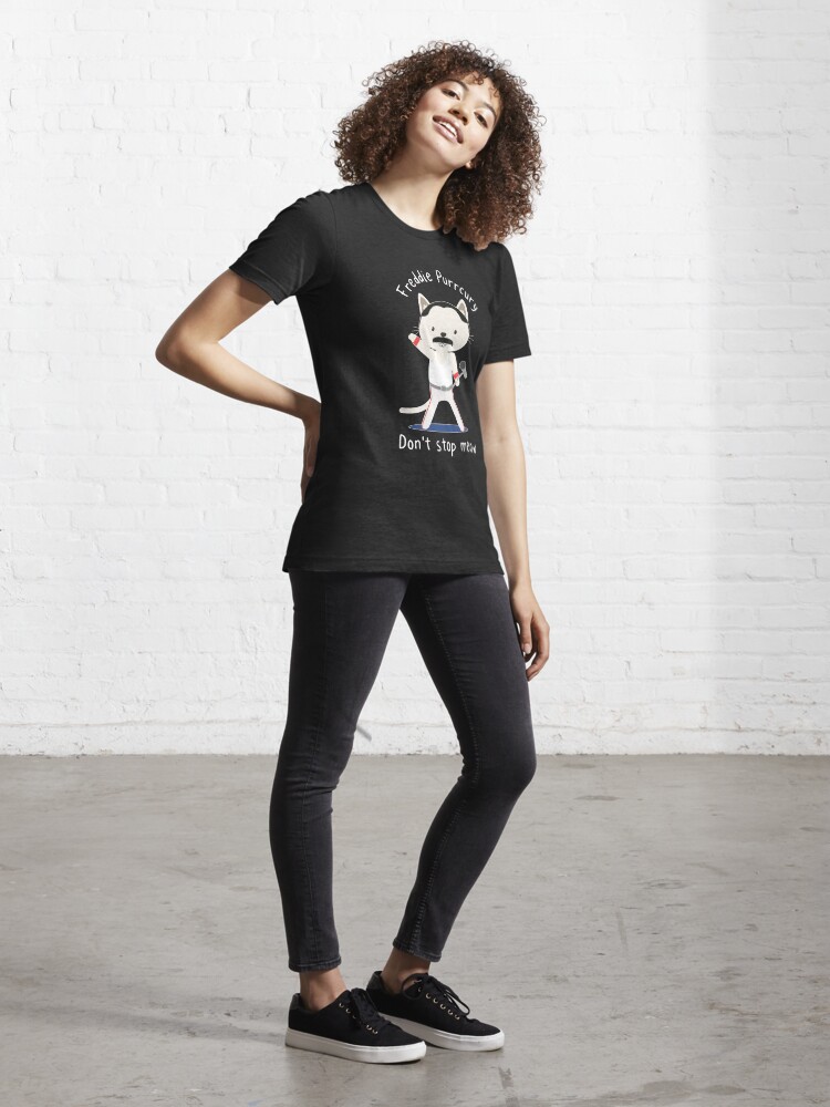 Vista alternativa de Camiseta esencial Freddie Purrcury MEOW Kitty Cat Freddie Mercury