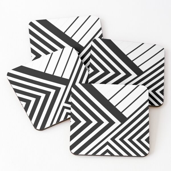 Item preview, Black and White Geometric Lines designed and sold by UrbanEpiphany.