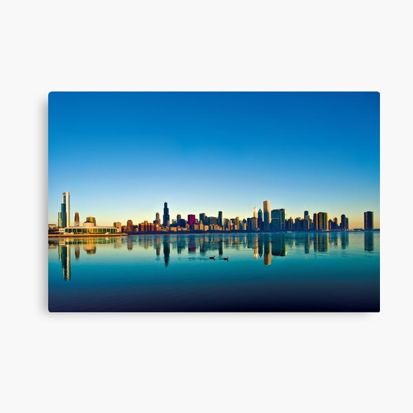 Chicago skyline at sunrise. Canvas Print