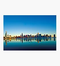 Chicago skyline at sunrise. Photographic Print