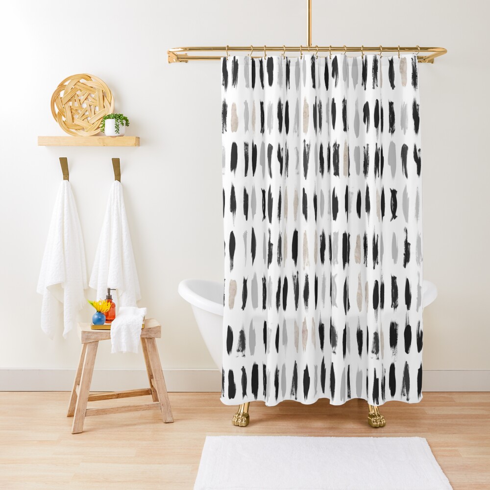 Brushstrokes Shower Curtain