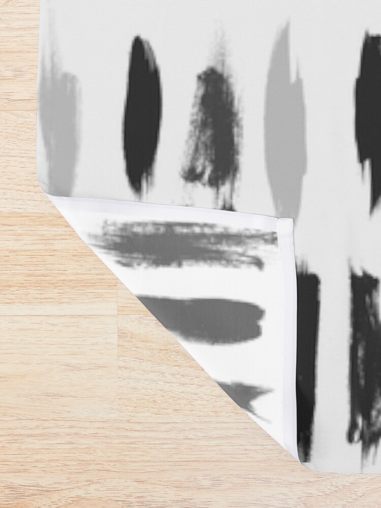 Alternate view of Brushstrokes Shower Curtain