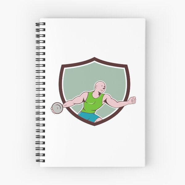 Item preview, Discus Thrower Crest Cartoon designed and sold by patrimonio.