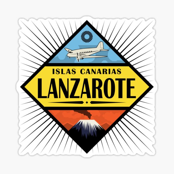 Etiqueta Lanzarote Tavel Retro Pegatina