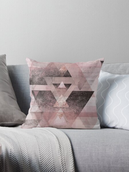 Pink and gray decorative pillows hotsell