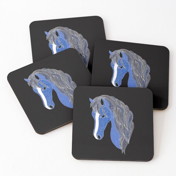 Item preview, Blue Pony 2 - Midnight Blue designed and sold by Karen  Todman -Aroca Designs-.