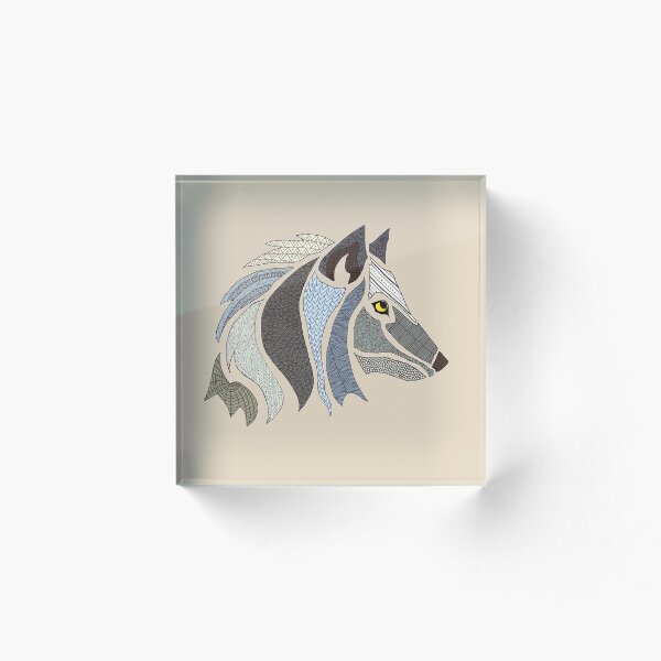 Item preview, Mirada de lobo designed and sold by Karen  Todman -Aroca Designs-.