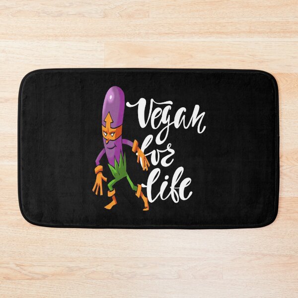 Item preview, Vegan for Life Purple Eggplant Foodietoon Superhero Aubergine Brinjal designed and sold by ProjectX23.