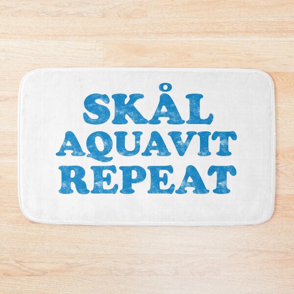 Artikelvorschau, Skal Aquavit Repeat Lustiges Trinkhemd Mittsommer Gott Jul entworfen und verkauft von funnytshirtemp.