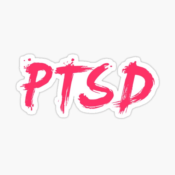PTSD Pink Drip Sticker