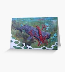 Clash of the Sea Monsters Greeting Card