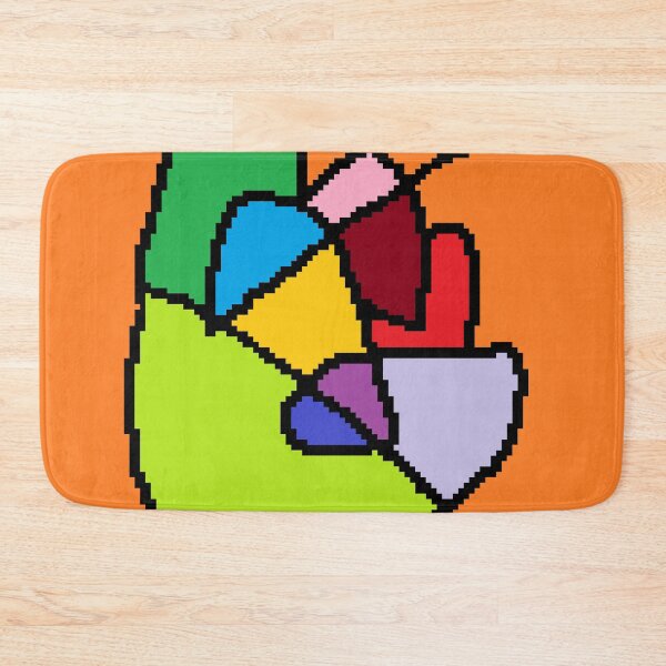 Item preview, Arte abstracto del corazón, diseño pixelado designed and sold by daniellegeelen.