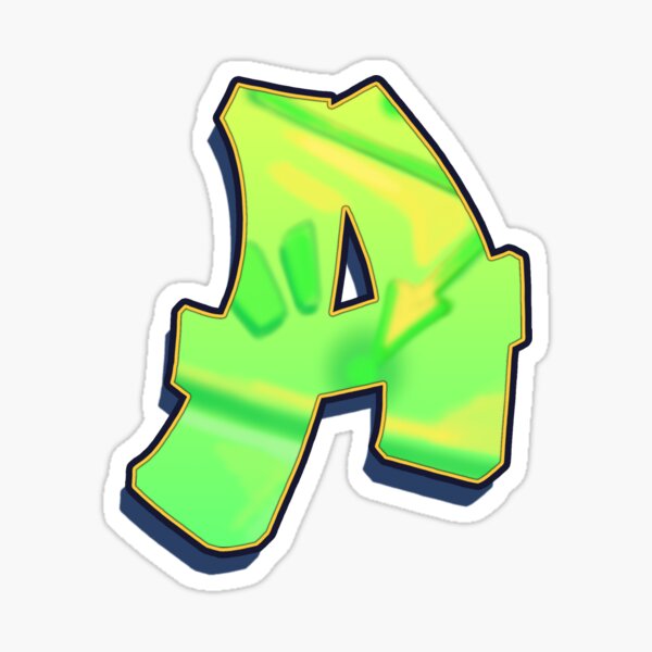 A - green/yellow Sticker