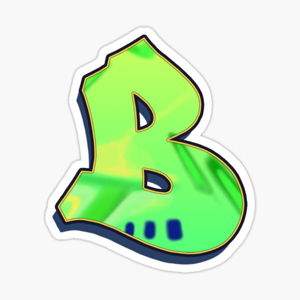B - green/yellow Sticker
