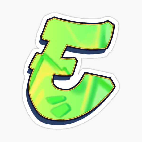 E - green/yellow Sticker