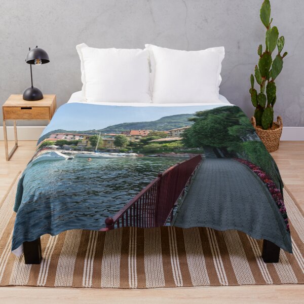 Item preview, Lovers Promenade at the Harbour - Charismatic Varenna Lake Como Lombardy Italy designed and sold by Georgia Mizuleva.
