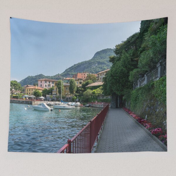 Item preview, Lovers Promenade at the Harbour - Charismatic Varenna Lake Como Lombardy Italy designed and sold by Georgia Mizuleva.