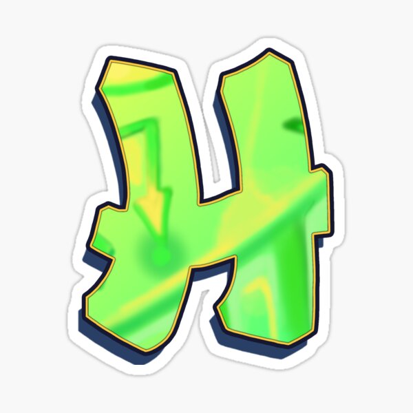 H - green/yellow Sticker