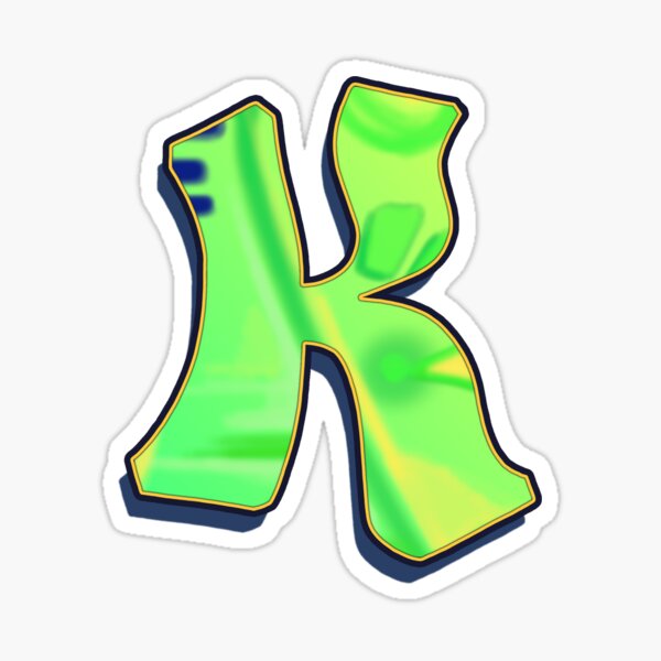 K - green/yellow Sticker