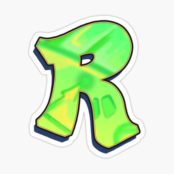 R - green/yellow Sticker