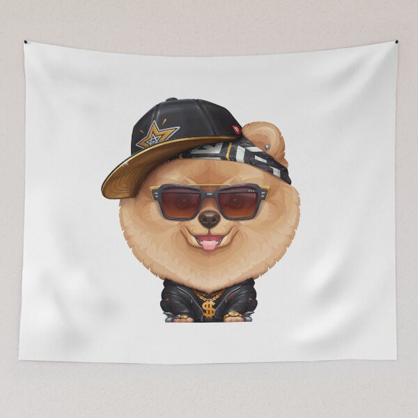 Item preview, Orange Pomeranian Hip-Hop Super Star designed and sold by anmlz.