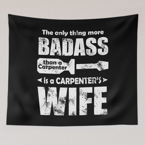 Item preview, Carpenter Badass Wife - Sassy Wife Relationship Anniversary Gift Ideas designed and sold by ASClothDesign.
