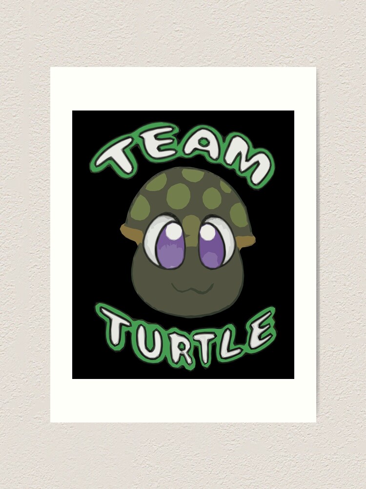 Tofuu Team Turtle Art Print By Puffyhonk Redbubble - toffuu team turtle roblox