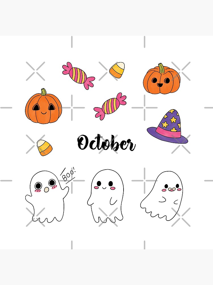 Cute Witchy Doodle Sticker Sheet for Bullet Journals Stickers