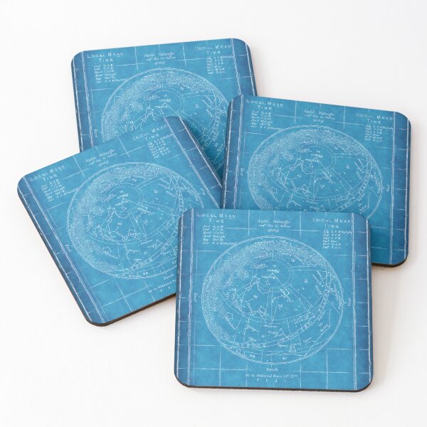 Item preview, Star Map in Blue, April Midnight designed and sold by Salocin.