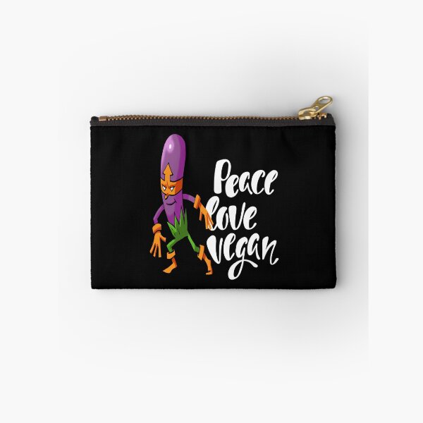 Item preview, Vegan for Life Purple Eggplant Foodietoon Superhero Aubergine Brinjal designed and sold by ProjectX23.