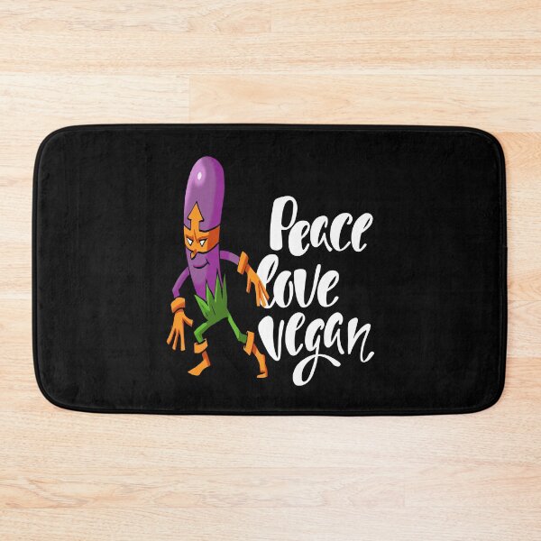 Item preview, Vegan for Life Purple Eggplant Foodietoon Superhero Aubergine Brinjal designed and sold by ProjectX23.