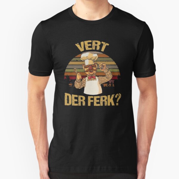 Funny Vert Der Ferk? Muppet Show Slim Fit T-Shirt