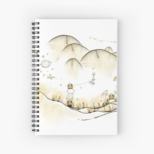 Monde Graine bohème - Bohemian Seed World Cahier à spirale