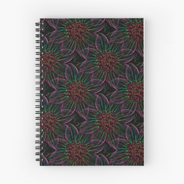 Item preview, Anemone Dahlia Neon Lines designed and sold by RainbowBean.