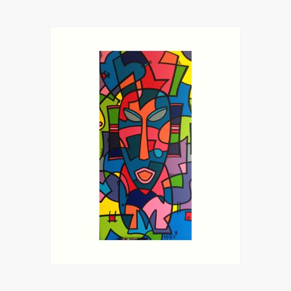Masque Africain Impression artistique