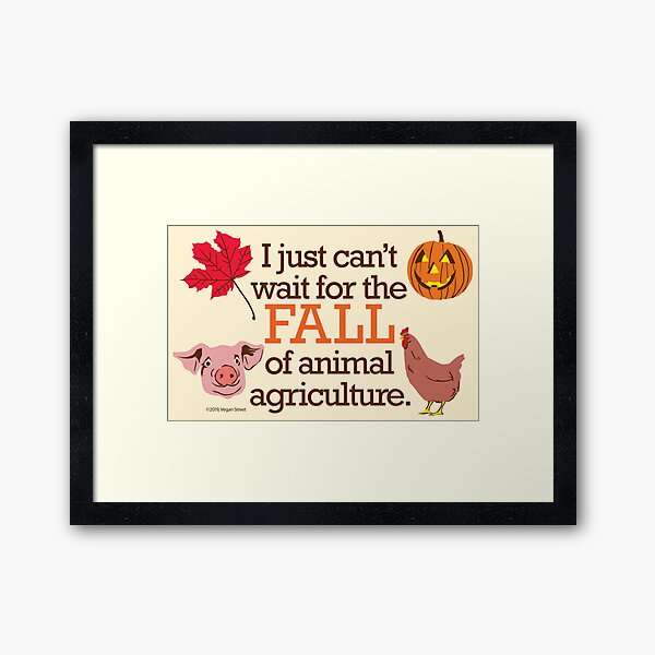 I just can't wait for the fall... Framed Art Print