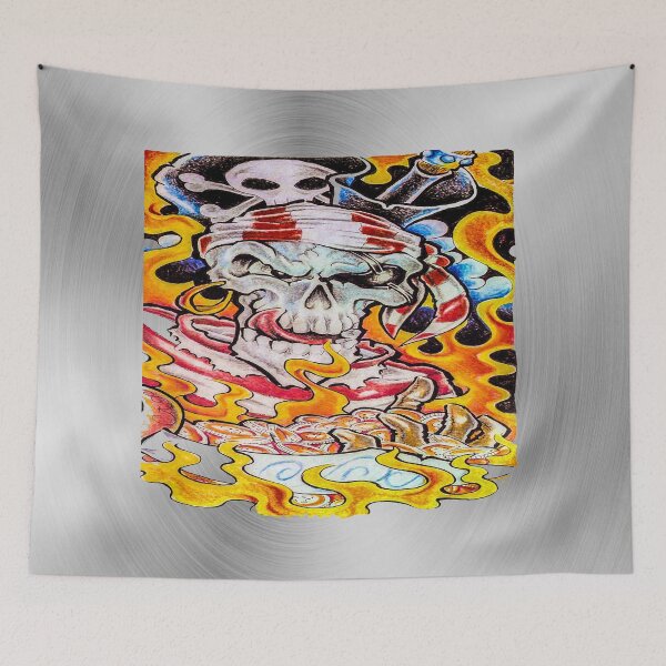 Item preview, fwc 0174 tatoo Dragon skull pirate designed and sold by fred chiea.
