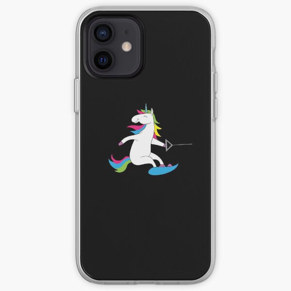Wakeboard - unicorn on wakeboard iPhone Soft Case