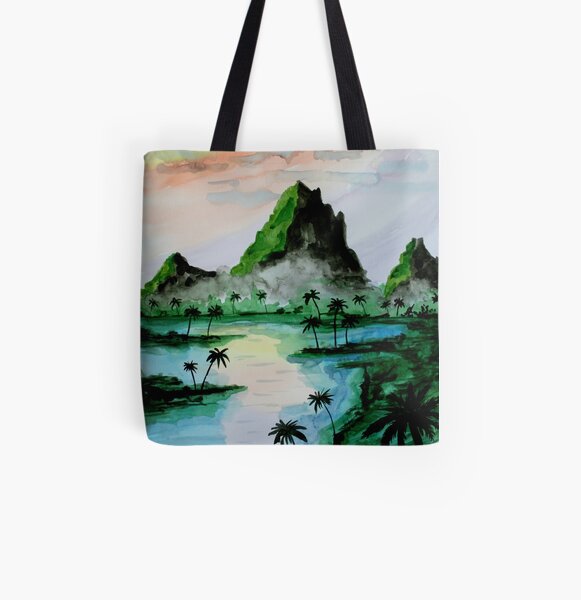 Sumatragebirge Allover-Print Tote Bag