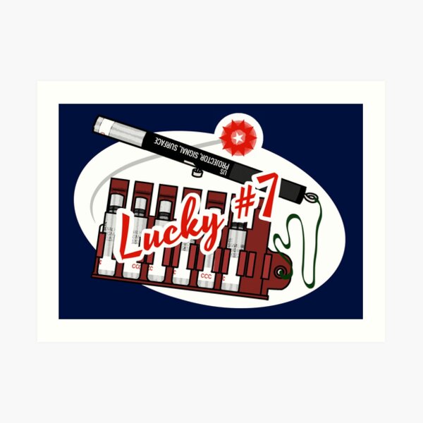 Pyro Series - MK79 Lucky No 7 Art Print