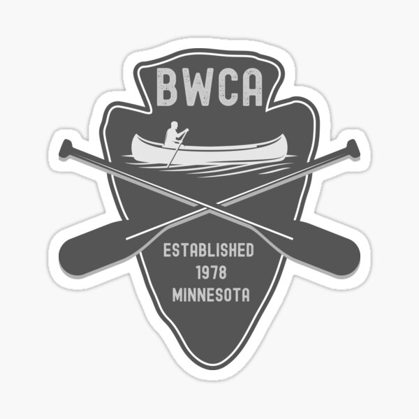 BWCA Boundary Waters Canoe Area Sticker