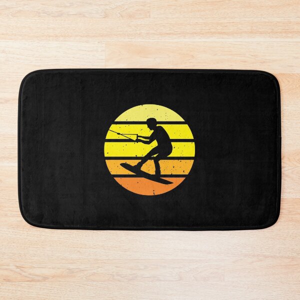 Item preview, Wakeboard - Silhouette in circle yellow orange designed and sold by Mohja-Design.