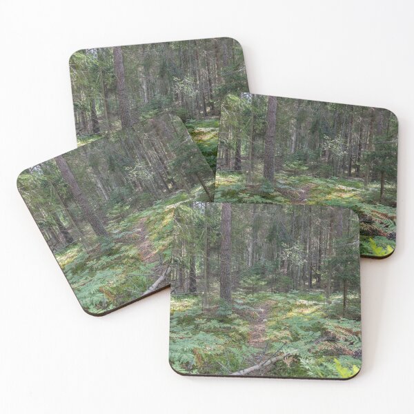 Item preview, Deep Green Forest Path in Northern Europe on a Summer Day designed and sold by Jon Shore.