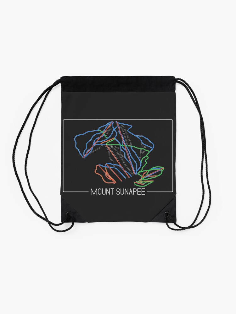 Alternate view of Mount Sunapee Trail Rating Map Drawstring Bag
