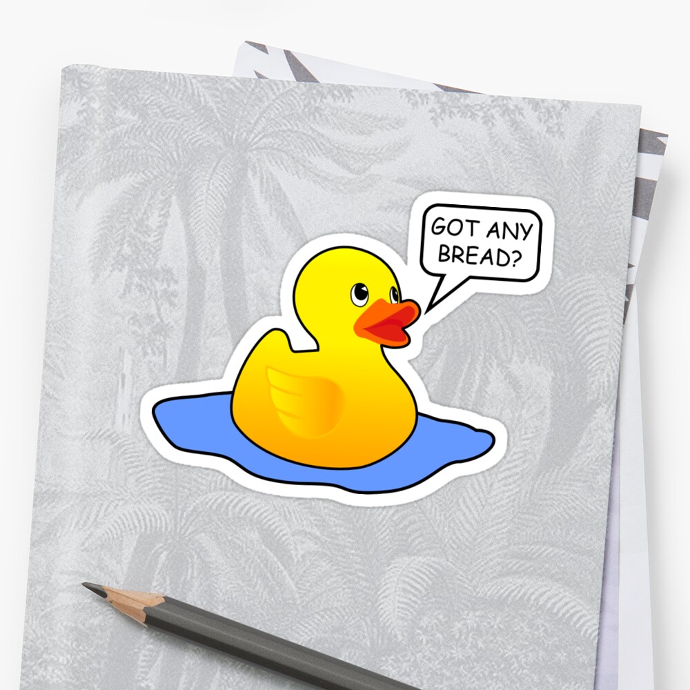 Rubber Duck Ducky Sticker By Bigtime Redbubble