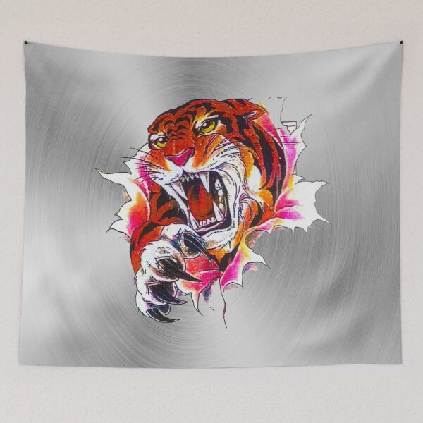 Item preview, fwc 0144 tatoo feline white tiger  designed and sold by fred chiea.